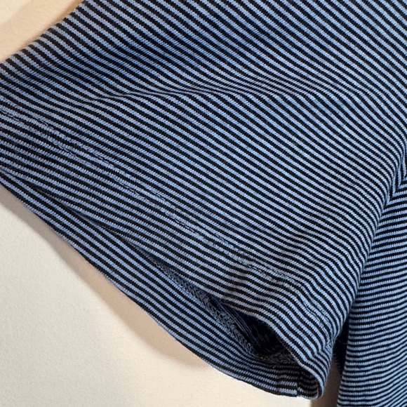 Calvin Klein Men's Navy Striped Tee - Picture 5 of 6